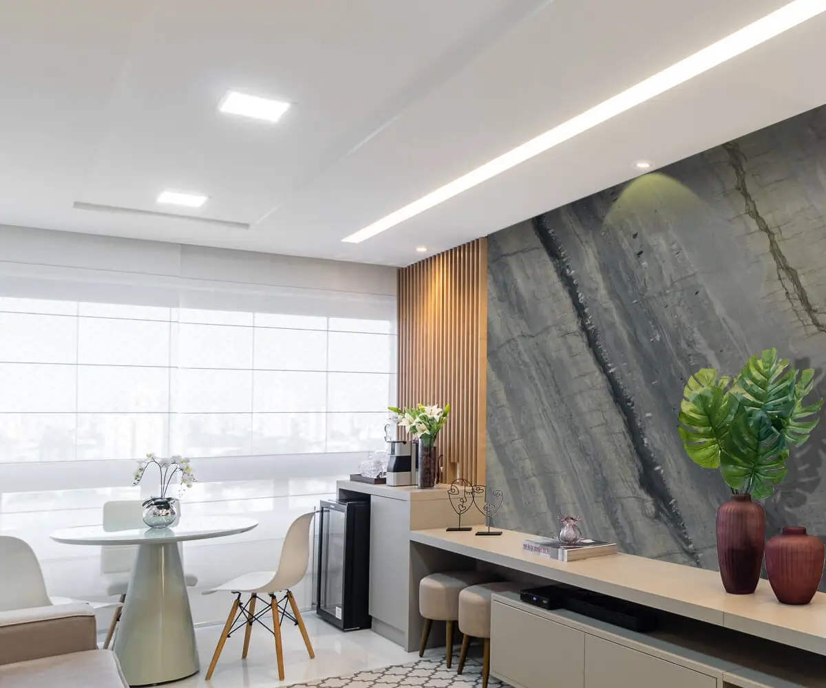Ocean Blue: feature wall